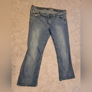 Vintage 2000s American Eagle Denim Capris Sz 18